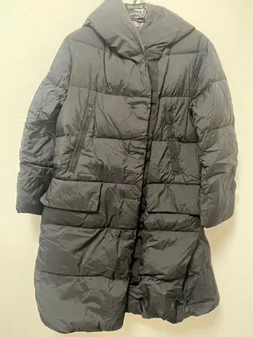 [ WOMEN ] 유니클로 +J 블랙 다운 코트 L 사이즈