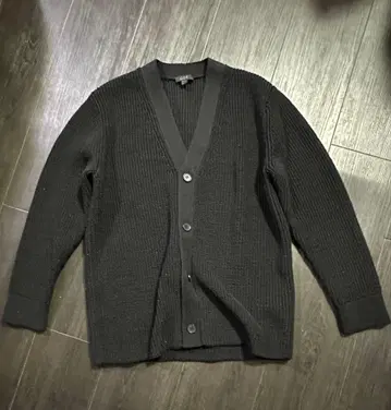 COS V넥 가디건 블랙