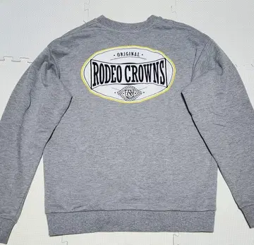 RODEO CROWNS 로데오 크라운 백 로고 맨투맨 트레이닝복