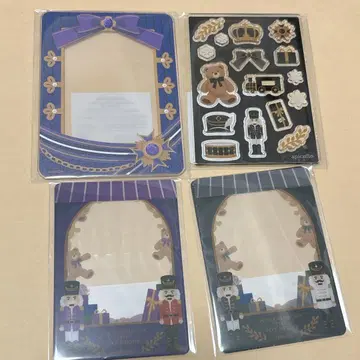 후쿠야 복권 호두까기 인형 경질 카드 케이스 퍼플 보라색 부품 세트