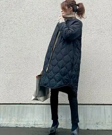 택 포함 새상품 Emma Taylor 에마 테일러 퀼팅 후드 코트