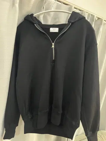 LIFiLL / COTTONY HALF ZIP HOODIE SWEAT