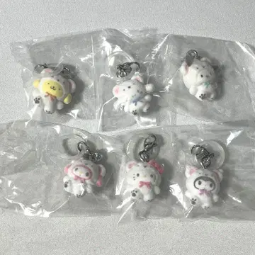 산리오 캐릭터즈 메지루시 액세서리 후와후와 스노우 컴플리트