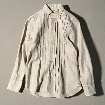 새상품급 린넨 45R 린넨 턱 908 SHIRT 셔츠 베이지 1