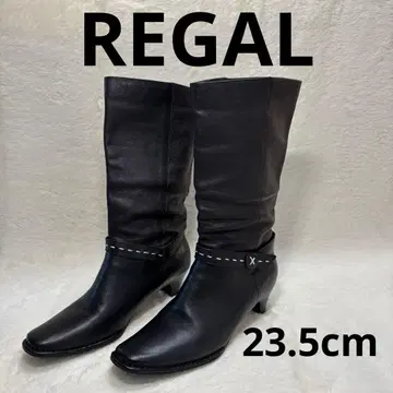 고품질 REGAL 가죽 부츠 블랙
