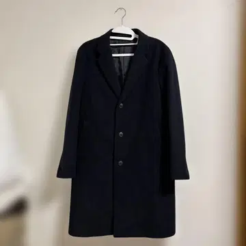 [ 유니클로 ] 울 캐시미어 체스터 코트 네이비