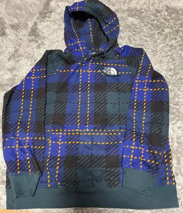 THE NORTH FACE 체크 무늬 후드티 XL