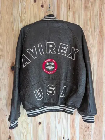 AVIREX 아비렉스 가죽 자켓 브라운 M 사이즈