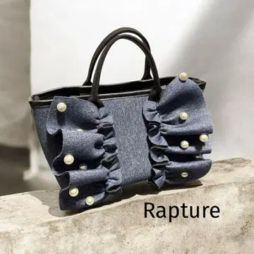 [ Rapture ] 라프쳐 펄 핸드백 숄더백 네이비