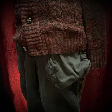 아카이브 계열 입체 포켓 와이드 실루엣 팬츠 블랙 lgb