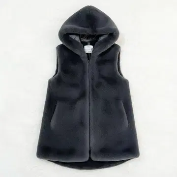 PASSIONE 매끄러운 인조 모피 x 복슬복슬 무스탕 미디 기장 베스트