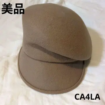 [ 새상품급 ] CA4LA 카시라 베이지 헌팅 캡 모자