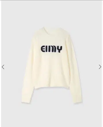 eimy istoire EIMY 로고 니트 화이트