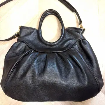 타마미 와타나베 다크 브라운 가죽 2way 백