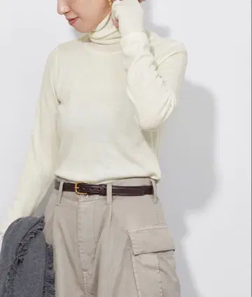 Plage / super100s jersey 터틀 니트