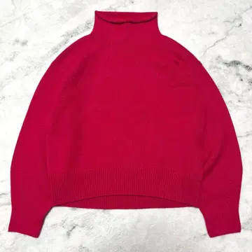 2025AW 23구 캐시미어 혼방 하이넥 니트 스웨터 마젠타 계열 38