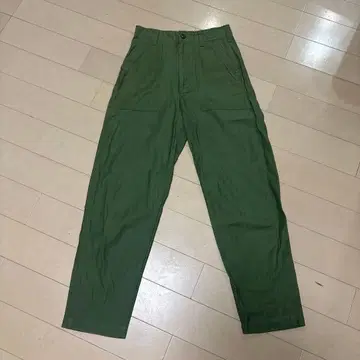 [ THE SHINZONE ] 올리브 그린 워크 팬츠 스트레이트 핏