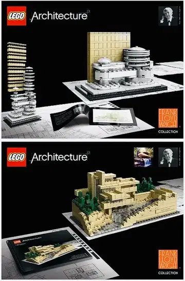 레고 아키텍처 프랭크 로이드 라이트 2세트