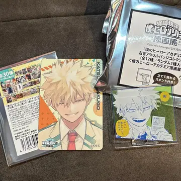 히로아카 원화전 명언 아크릴 배지 바쿠고 카츠키 마그넷 스티커 컬렉션