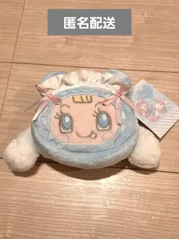 메조 피아노 산리오 캐릭터즈 시나몬 페이스 모양 파우치