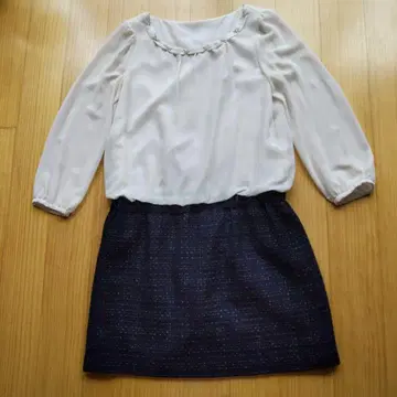 7부 소매 가을/겨울 무릎 기장 원피스