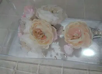 꽃 장식 헤어 액세서리 성인식 기모노