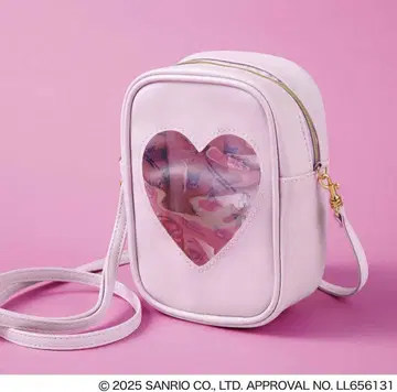 마이멜로디 & 쿠로미 하트 클리어 미니백 (sweet 3월호 부록)