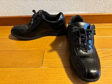 요넥스 지퍼 타입 워킹화 23.5cm 블랙 엠보