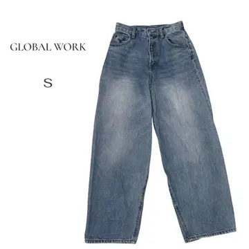 [글로벌 워크] GLOBAL WORK 데님 S 사이즈 커브 팬츠