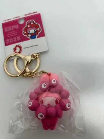 산리오 미야쿠미야쿠 콜라보 최애 컬러 키링 마이멜로디