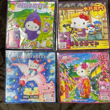 지역 한정 키티 도치기 SADO 미토 코몬 교토 손수건 타월