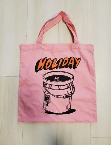 HOLIDAY 핑크 토트백