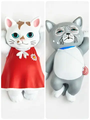 히구치 유코 마그넷 피규어 2개 보리스 잡화점 코하루 냥코