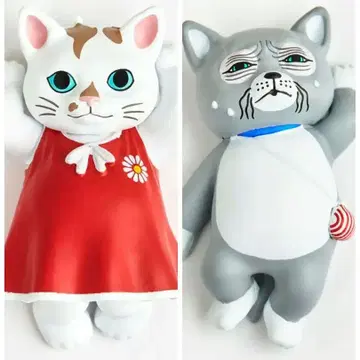 히구치 유코 마그넷 피규어 2개 보리스 잡화점 코하루 냥코