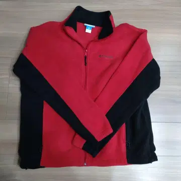 컬럼비아 남성용 플리스 자켓 XL 레드 블랙