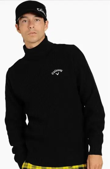 미사용품! 캘러웨이 남성용 터틀넥 니트 골프