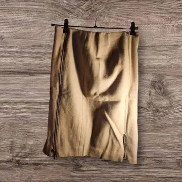 VICKY 베이지 타이트 스커트 무릎 기장 S 사이즈 겨울용