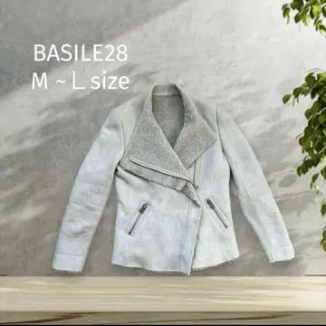 BASILE28 보아 양가죽 시어링 가죽 아우터 코트 라이더스 가죽