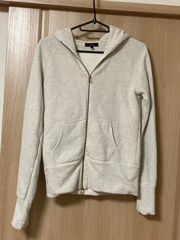 Allureville 골드 라메 혼방 후드티 더블 집업