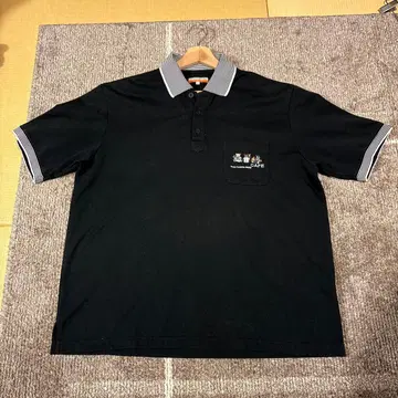 CASTELBAJAC 블랙 피케 셔츠