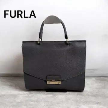 [ FURLA ] 블랙 가죽 숄더백