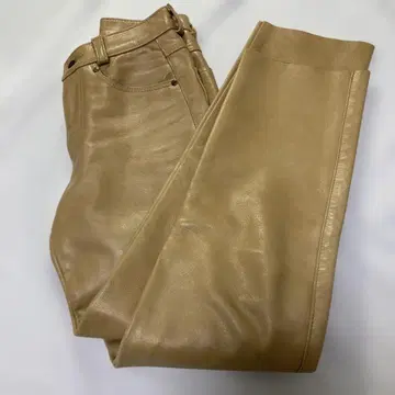 [ 레어템 ] schott USA제 가죽 팬츠 베이지 28인치