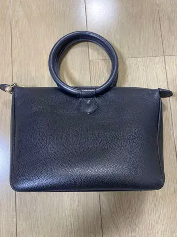 DIDIER LAMARTHE 블랙 가죽 핸드백