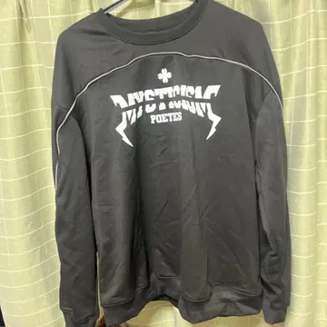 MYSTICISM 블랙 맨투맨 트레이닝복