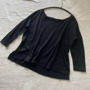 Deuxieme Classe 린넨 100% 상의 블랙