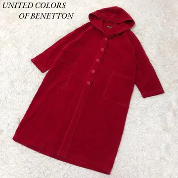 UNITED COLORS OF BENETTON 롱 코트 XS 후드