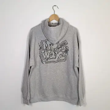 Mo' Wax Records 백 프린트 긴팔 그레이 후디 / 사이즈 L