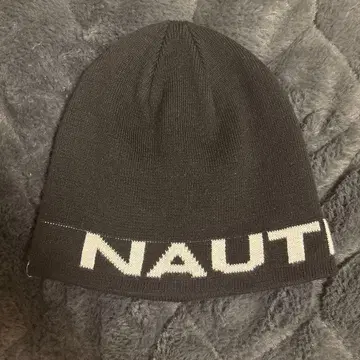 NAUTICA 블랙 니트 모자