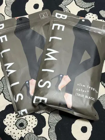 BELMISE 슬림 레깅스 L TRUE BLACK