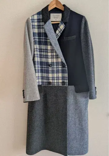 새상품급 nesessaire x 해리스 트위드 코트